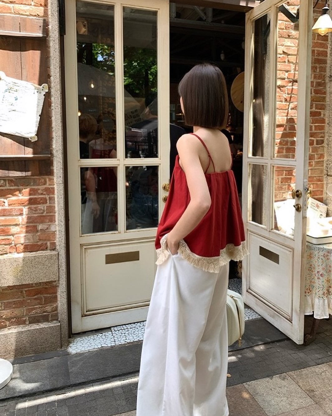 ダブルストラップフリンジベスト