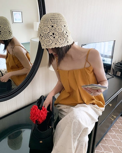 ダブルストラップフリンジベスト