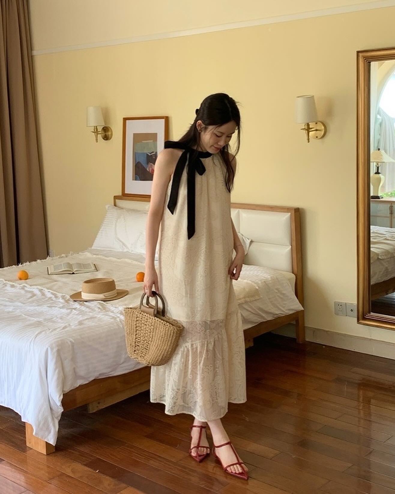 Crochet Embroidered Dress