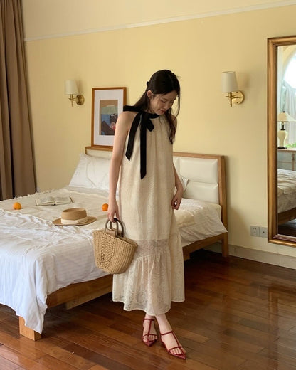 Crochet Embroidered Dress