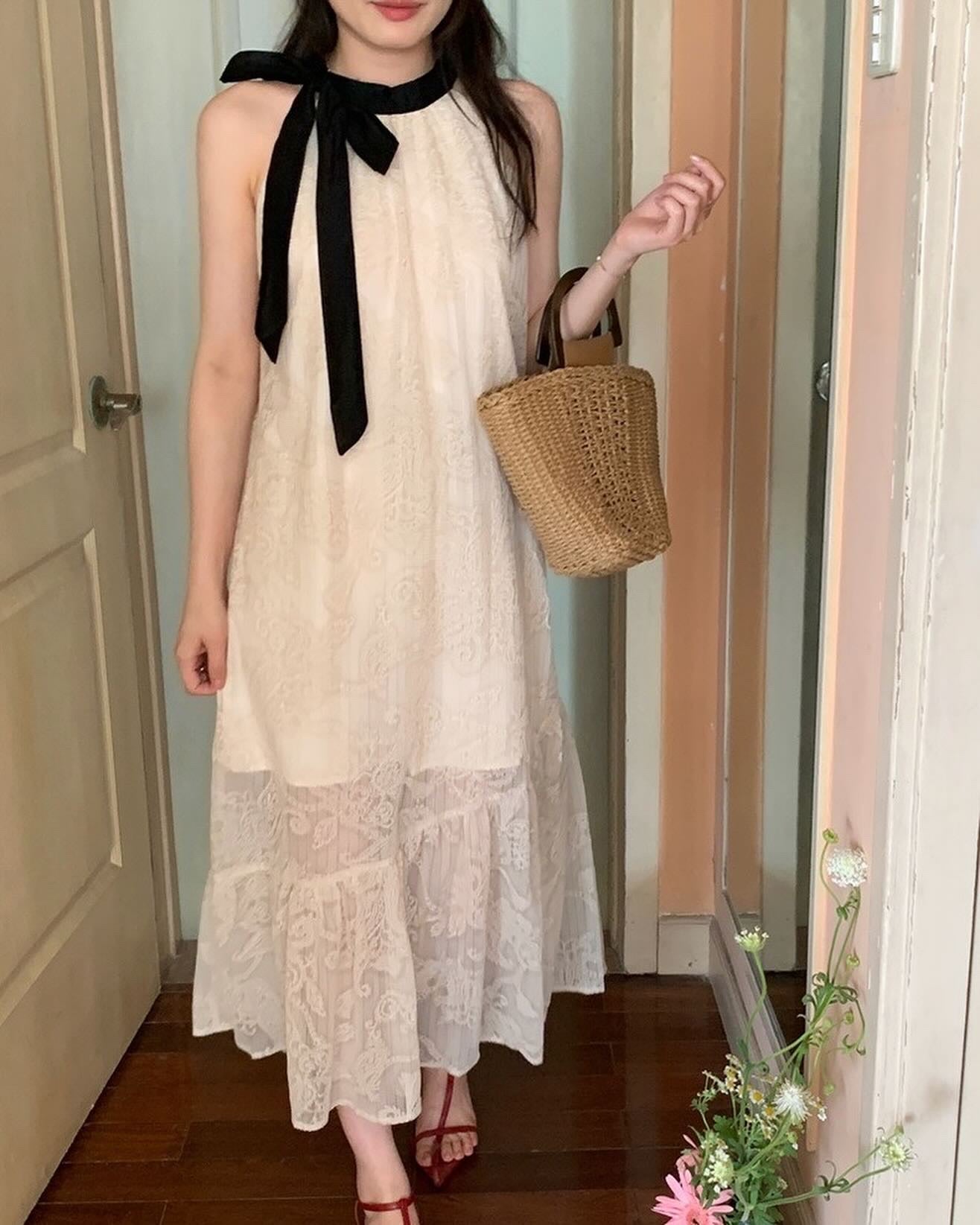 Crochet Embroidered Dress