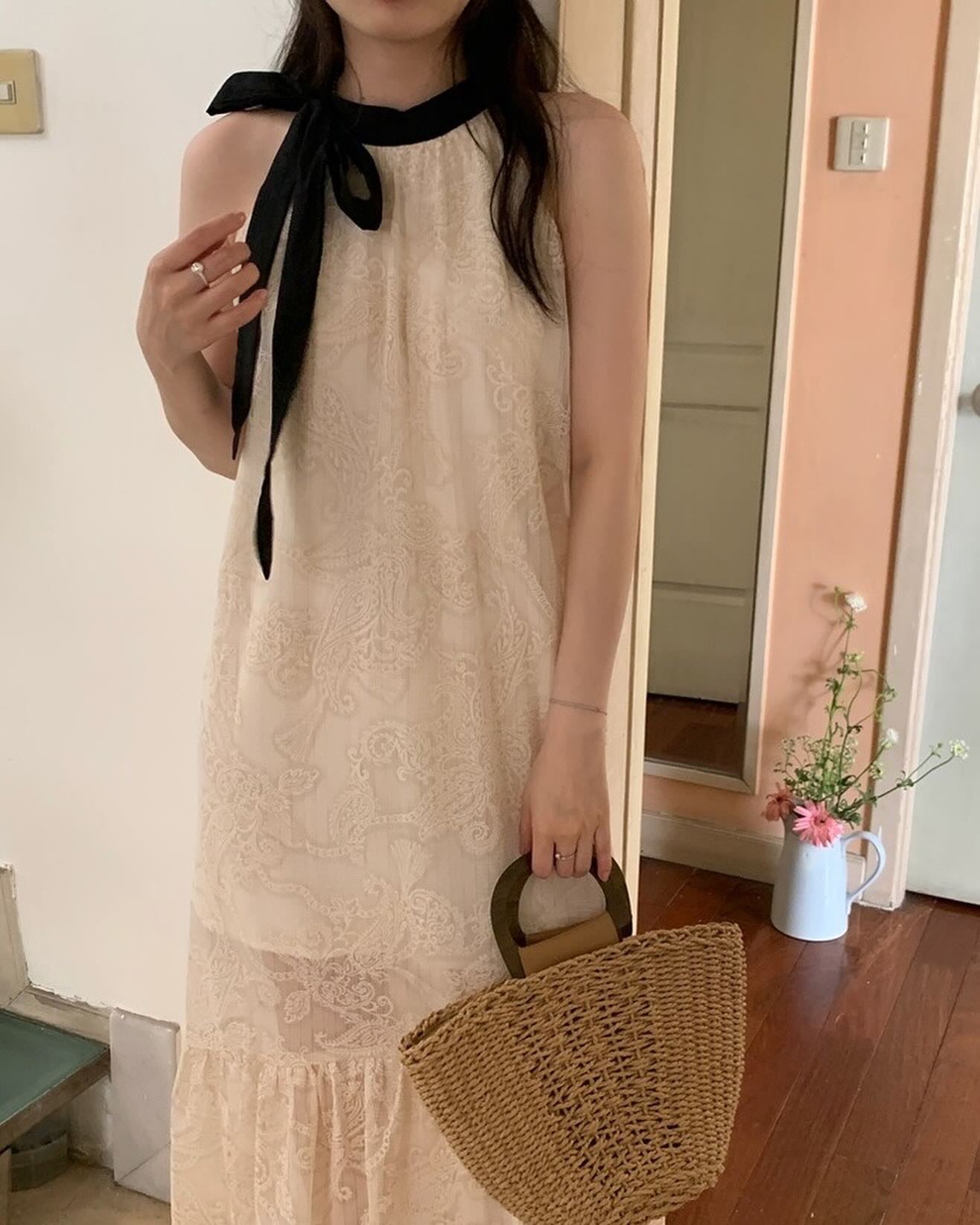 Crochet Embroidered Dress