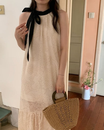 Crochet Embroidered Dress