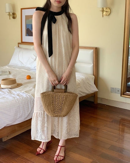 Crochet Embroidered Dress