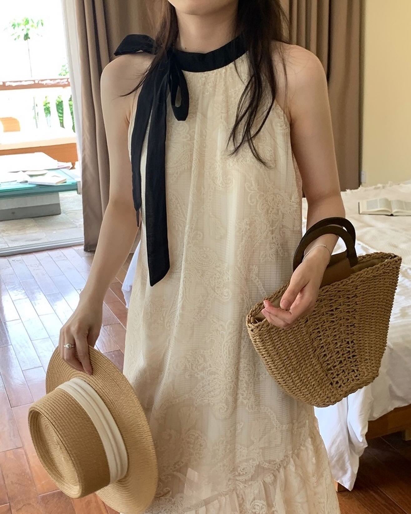 Crochet Embroidered Dress