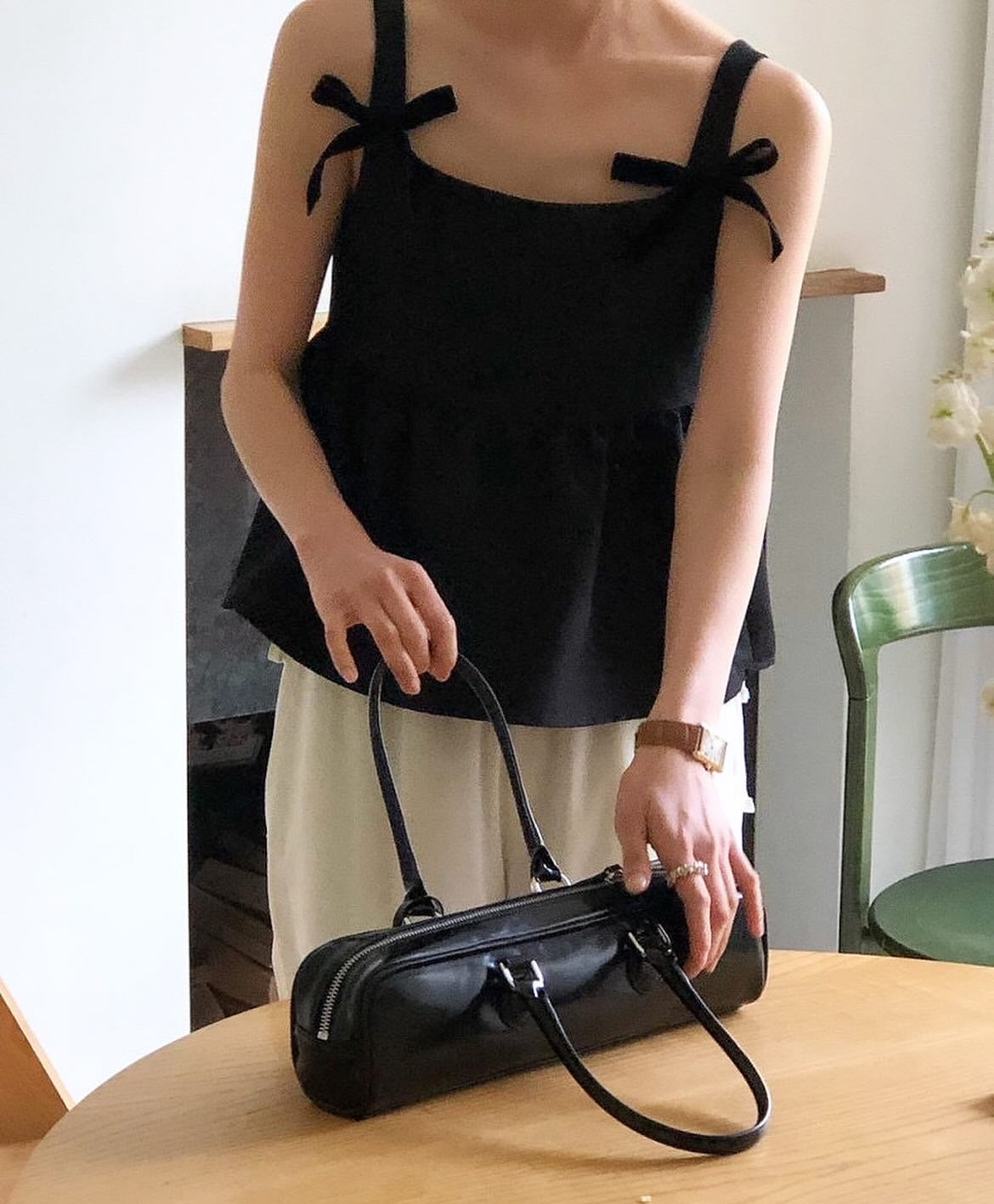 Solid Color Bowknot Vest