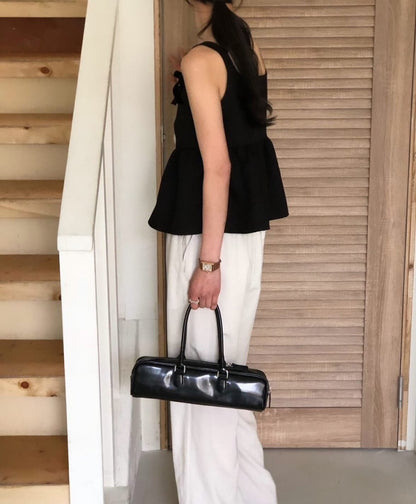 Solid Color Bowknot Vest