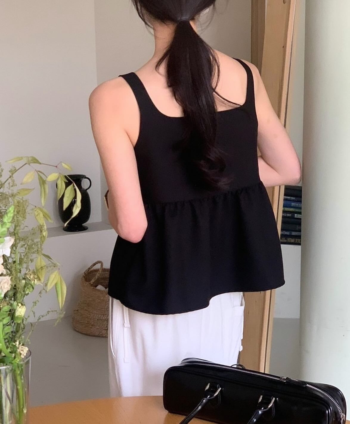 Solid Color Bowknot Vest