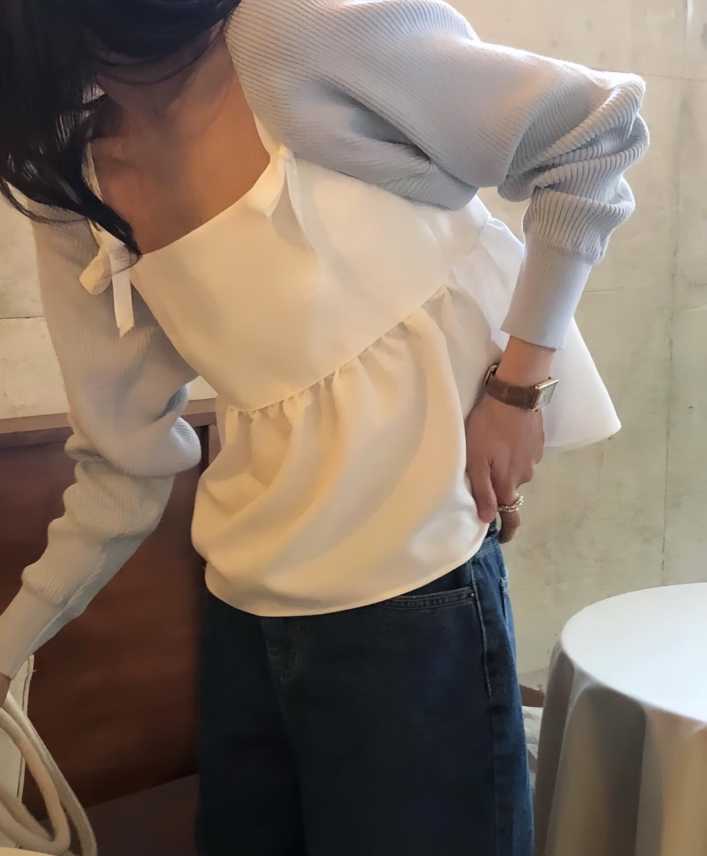 Solid Color Bowknot Vest