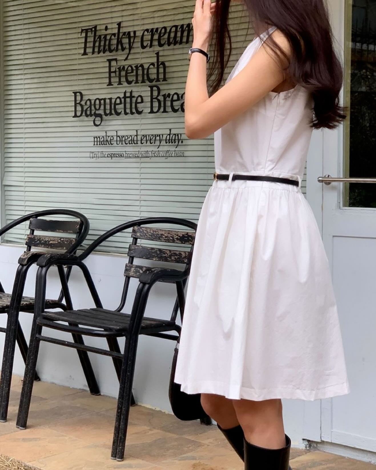 Korean Style V-Neck Vest Dress