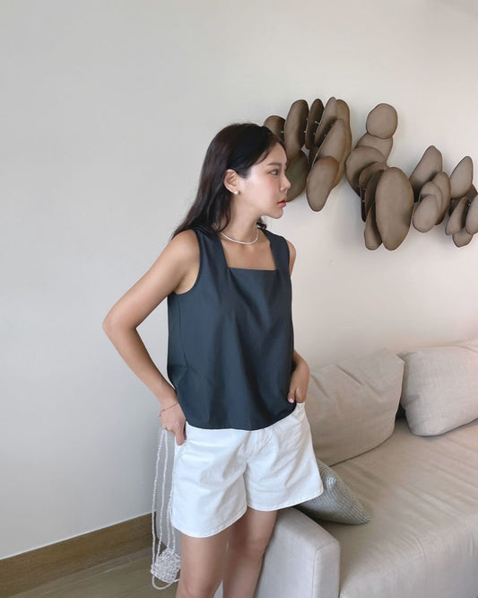 Square Neck Thick Strap Tank Top