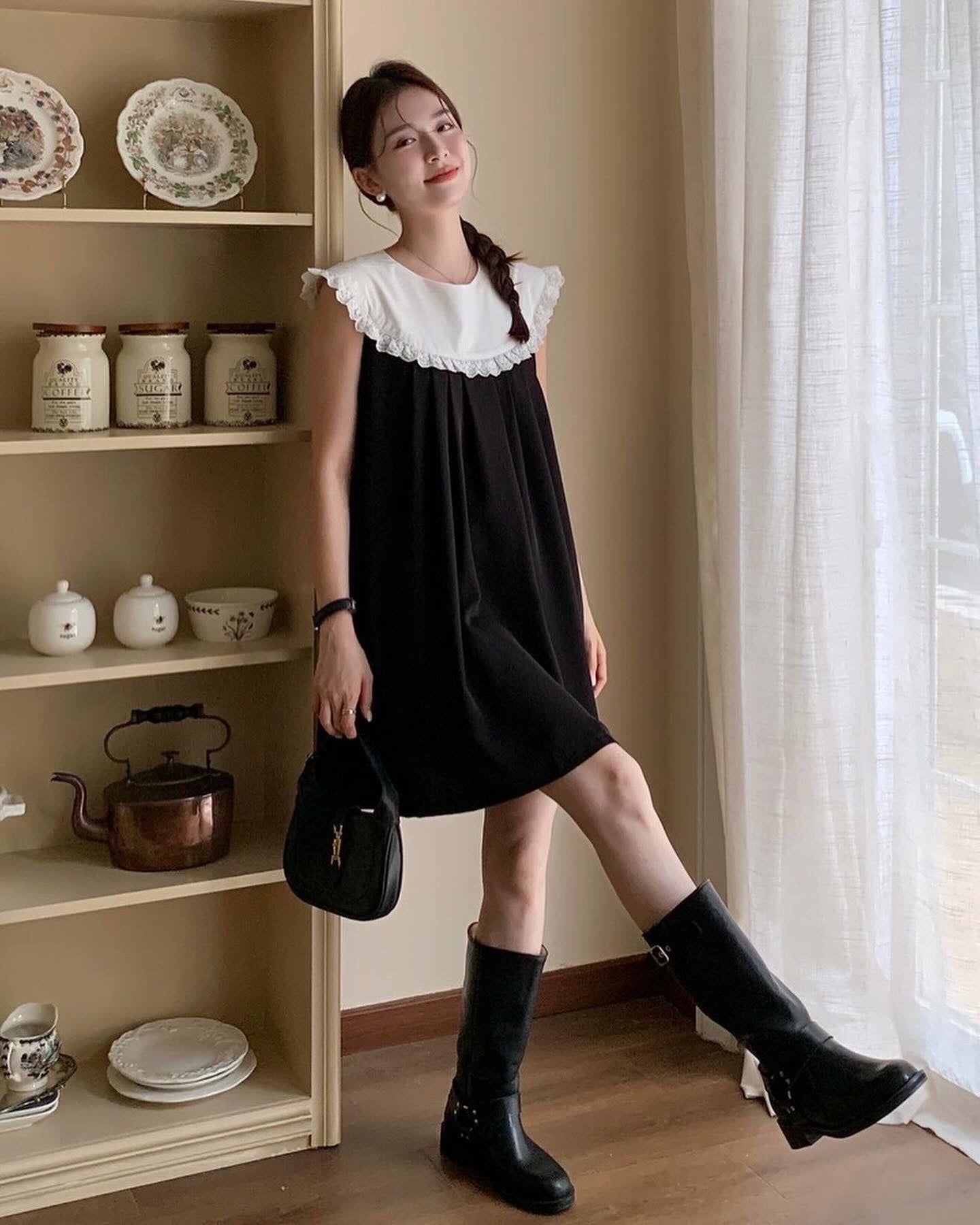 Doll Collar Sleeveless Dress