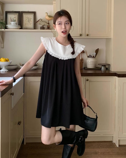 Doll Collar Sleeveless Dress