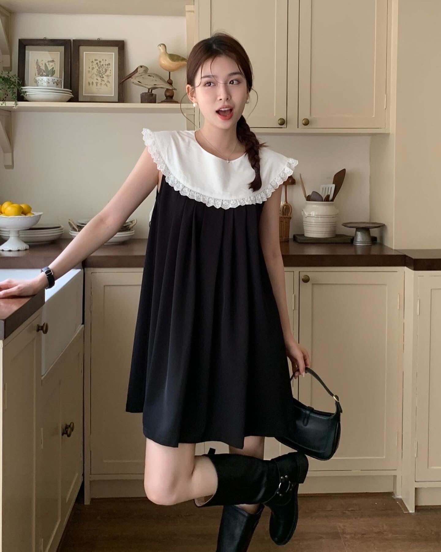 Doll Collar Sleeveless Dress