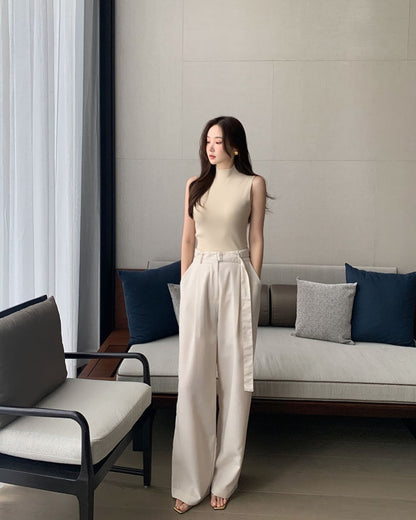 Turtleneck Knitted Vest