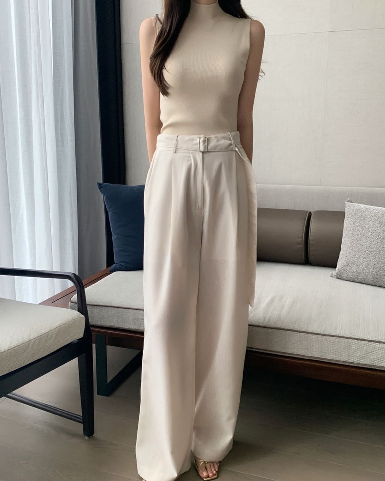 Turtleneck Knitted Vest