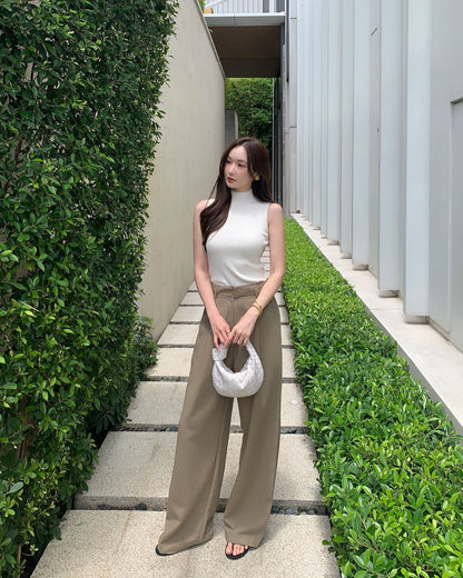 Turtleneck Knitted Vest