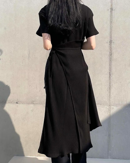 設計感拼接長衫