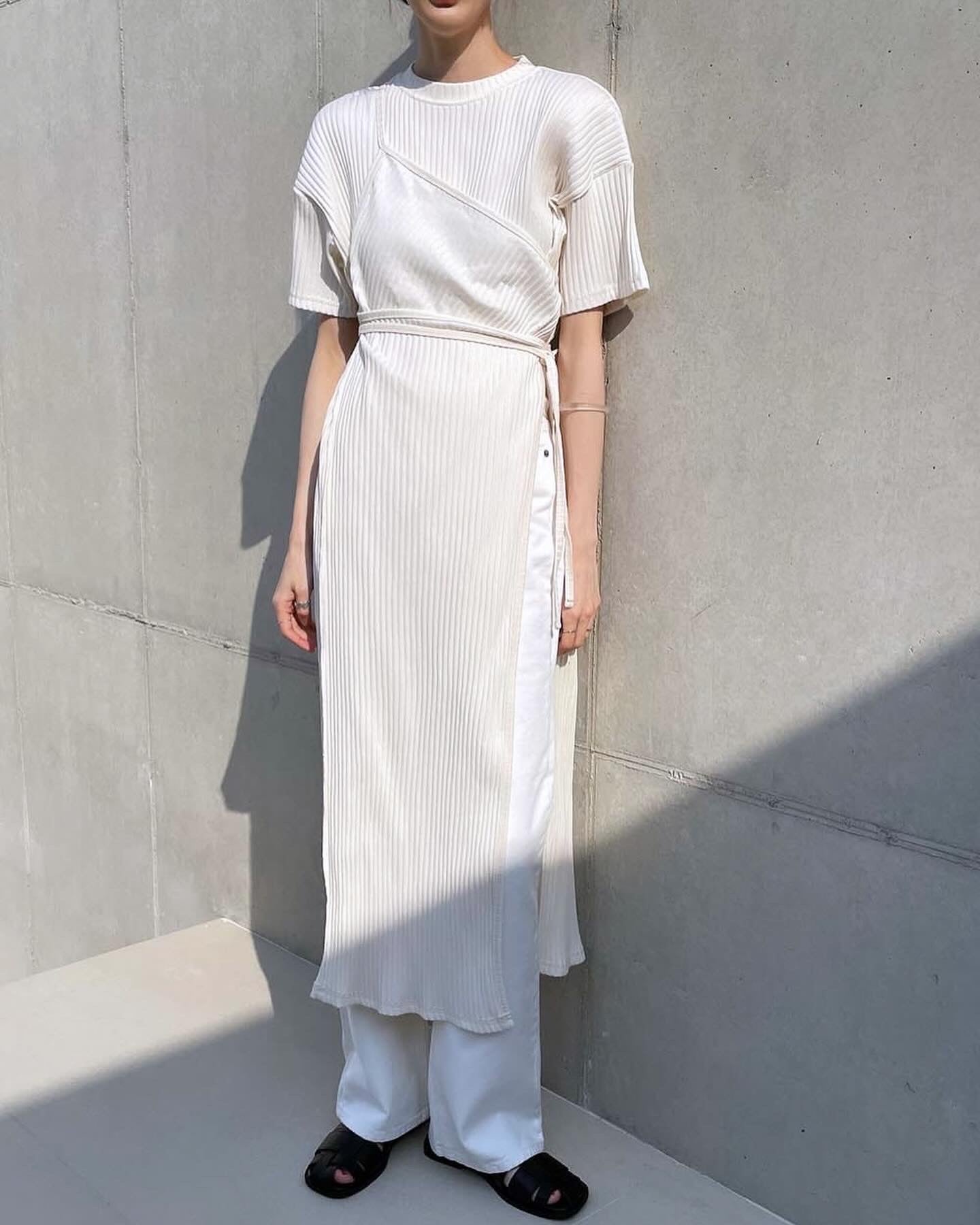 設計感拼接長衫