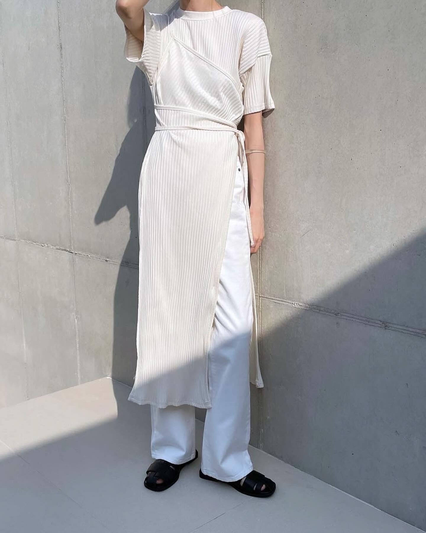 設計感拼接長衫