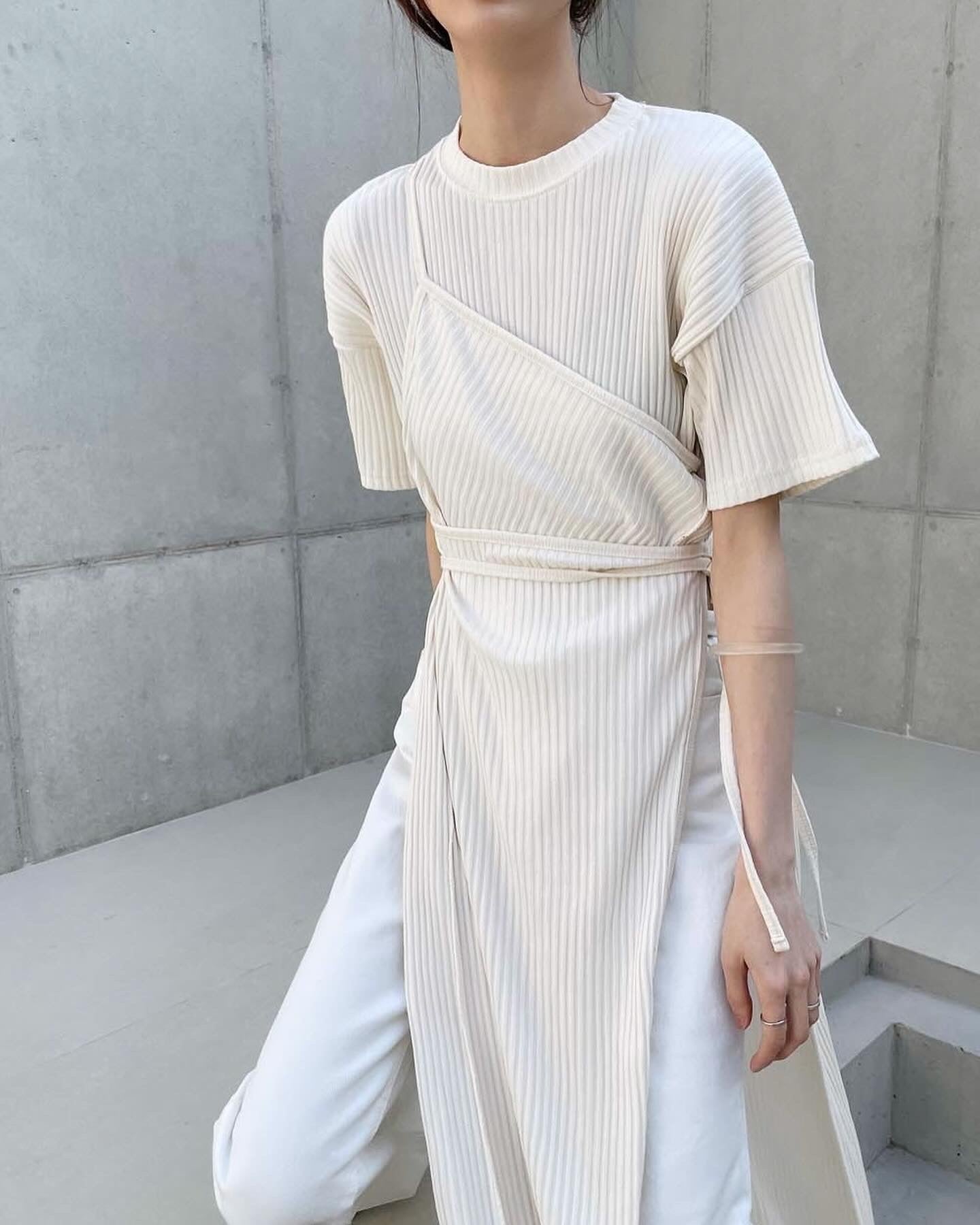 設計感拼接長衫