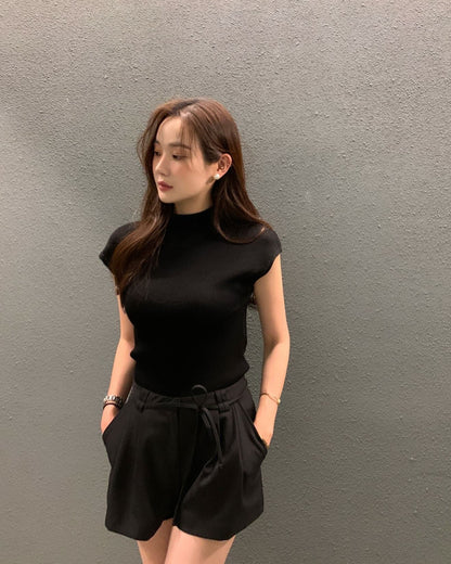 韓系短袖西裝套裝