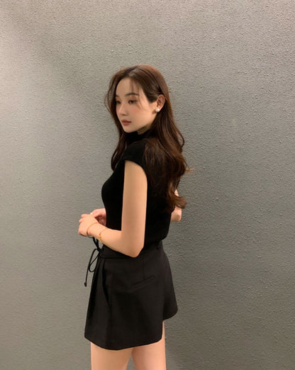 韓系短袖西裝套裝