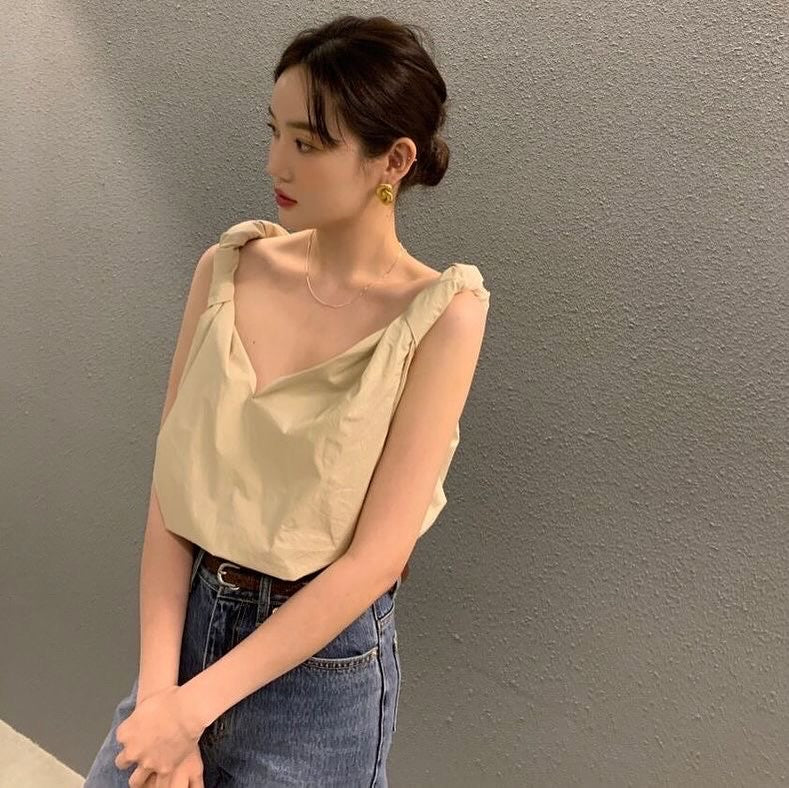 French Twist V-neck Camisole