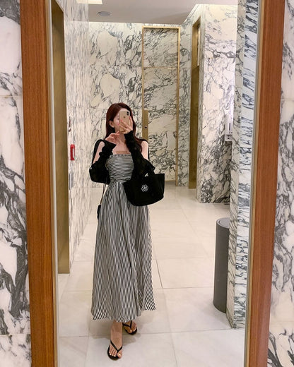 Bow Tie Striped Dress