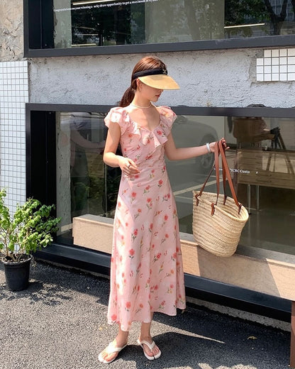 Summer Ruffle Floral Dress