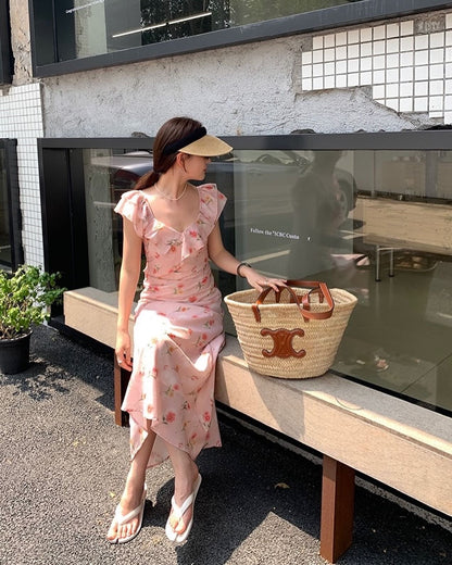 Summer Ruffle Floral Dress