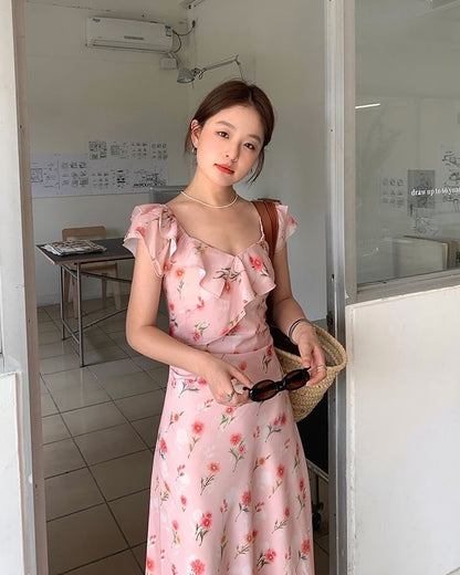 Summer Ruffle Floral Dress