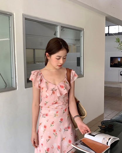 Summer Ruffle Floral Dress