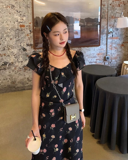 Summer Ruffle Floral Dress