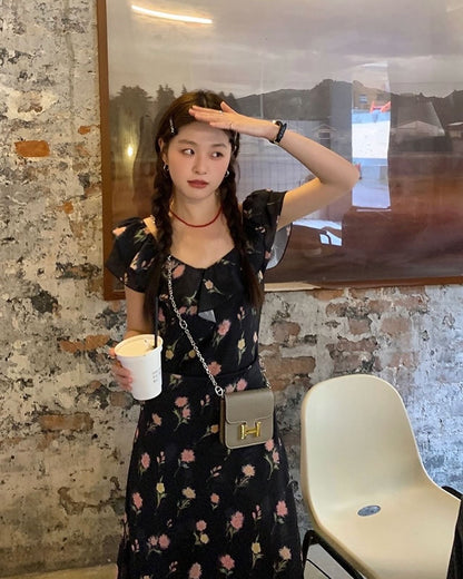 Summer Ruffle Floral Dress