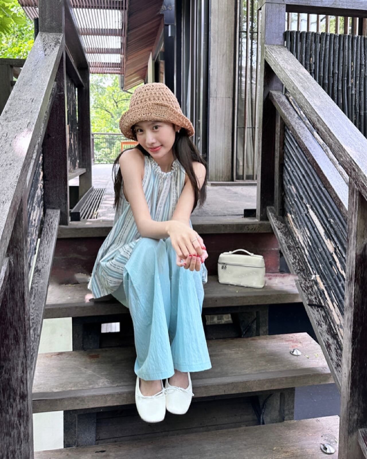 Striped Halter Neck Tank Top