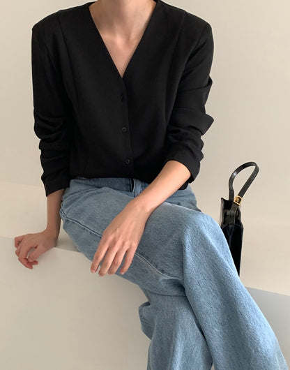 韓式西裝系帶上衣