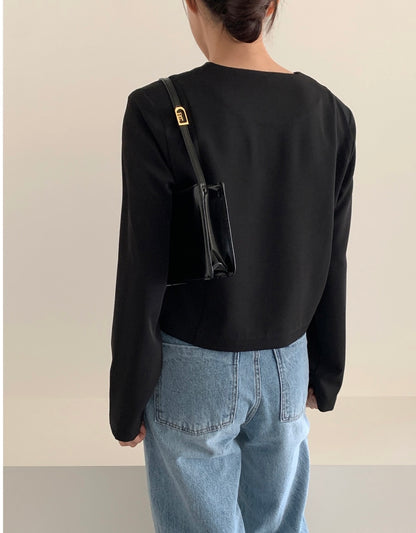 韓式西裝系帶上衣