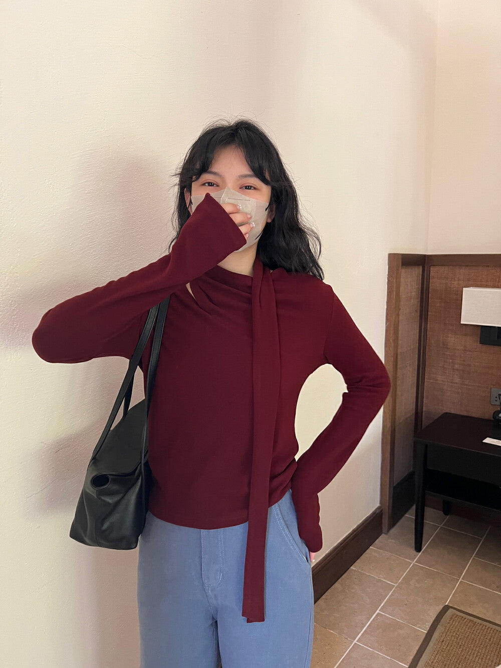 French Asymmetric Pleated Top