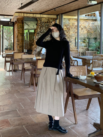 French Asymmetric Pleated Top