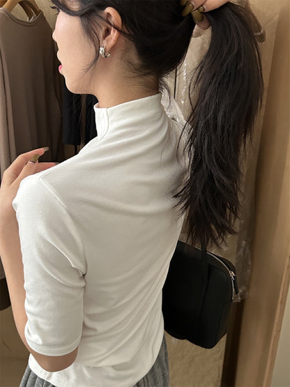 顯瘦半高領top