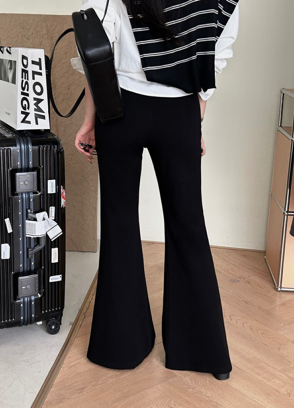 Flared Slim Fit Casual Pants