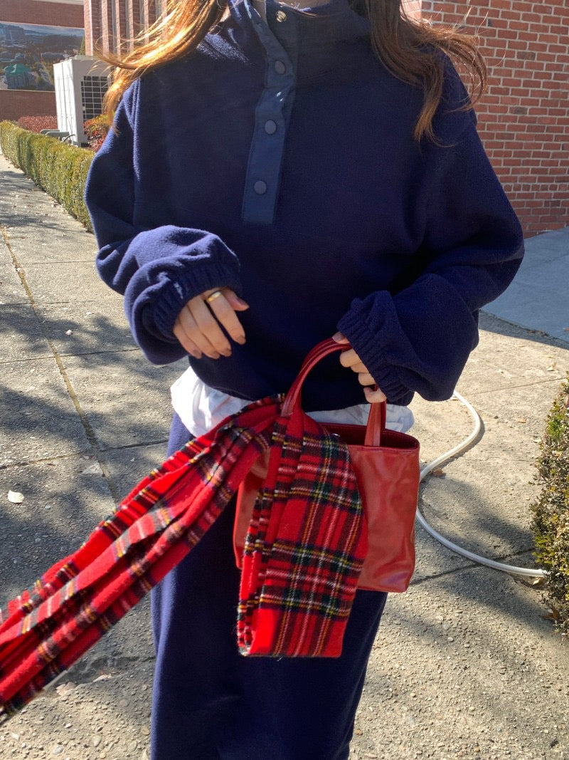 Double-sided Fleece Relaxed Top + Slimming Skirt Set