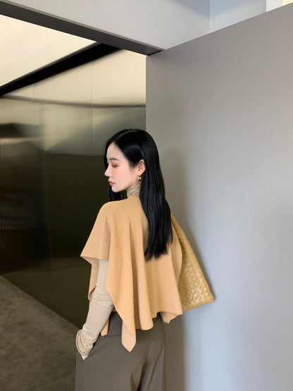 Fitted Long Sleeve Base Layer + Knitted Shawl Vest Set