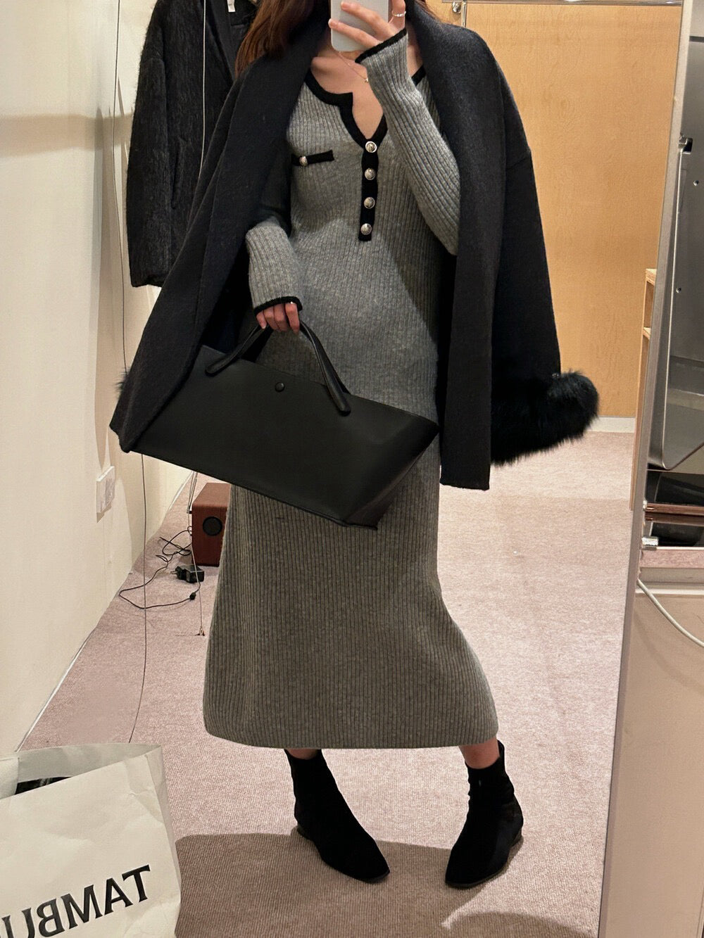 顯瘦小香風針織裙