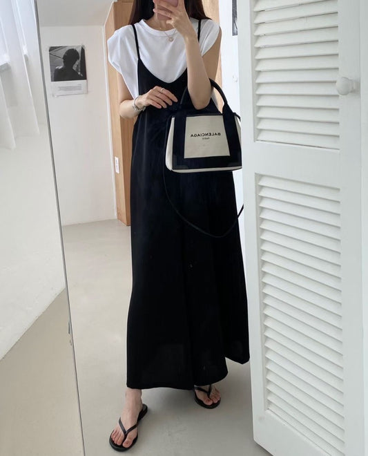 sleeveless long jumpsuit