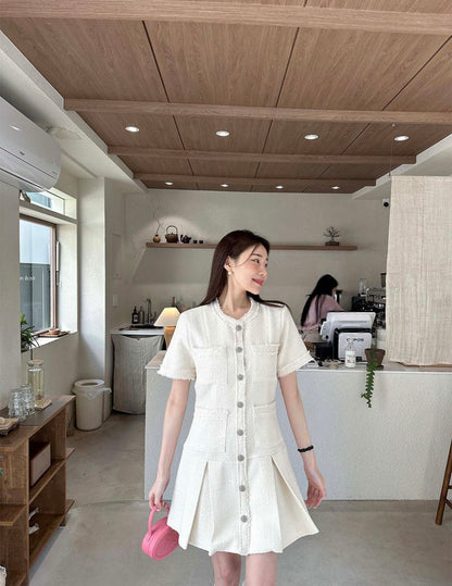 Chanel-style Waist-cinching Dress