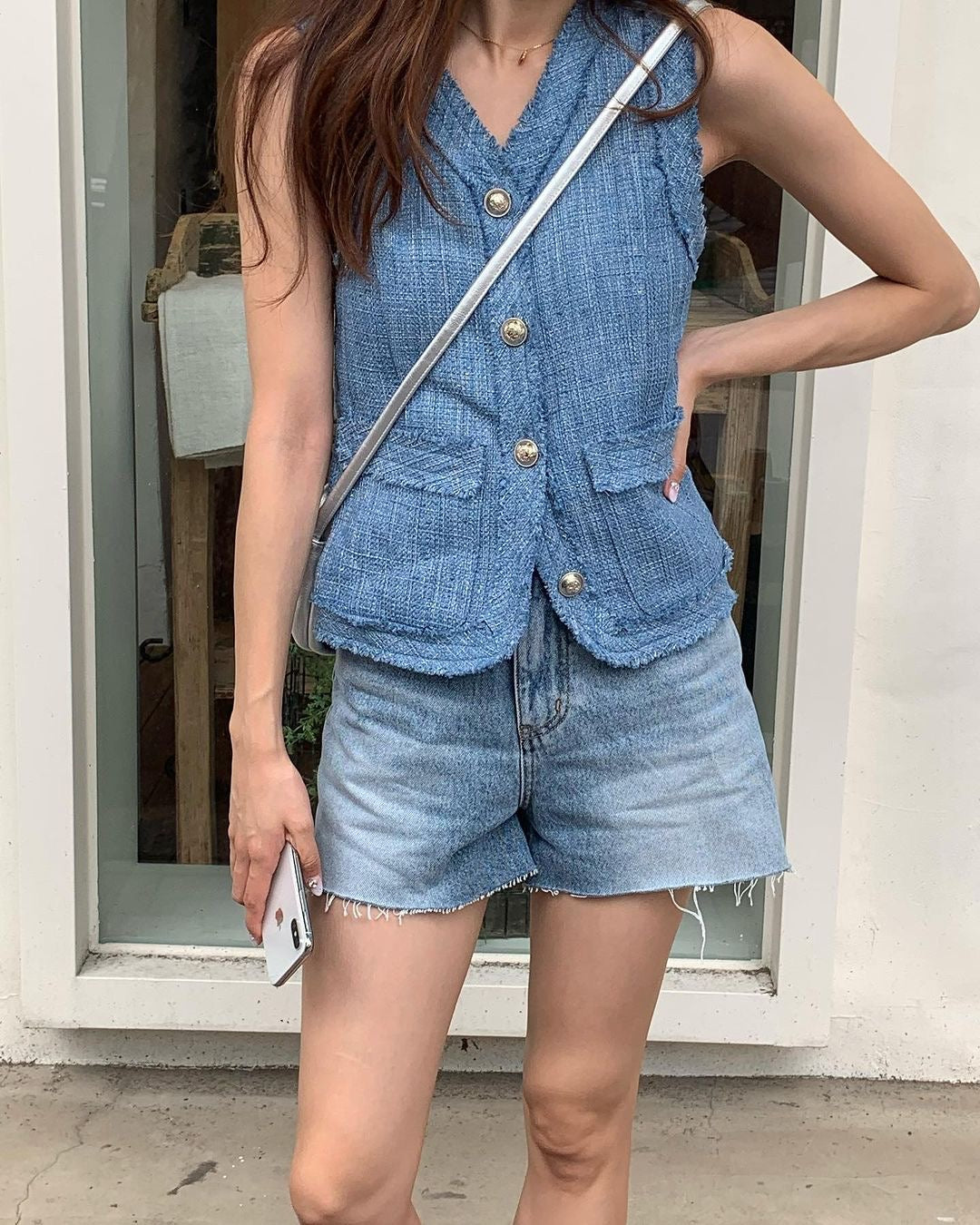 Chanel-style vest jacket