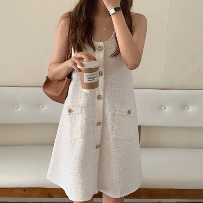 Elegant Style Sleeveless Dress