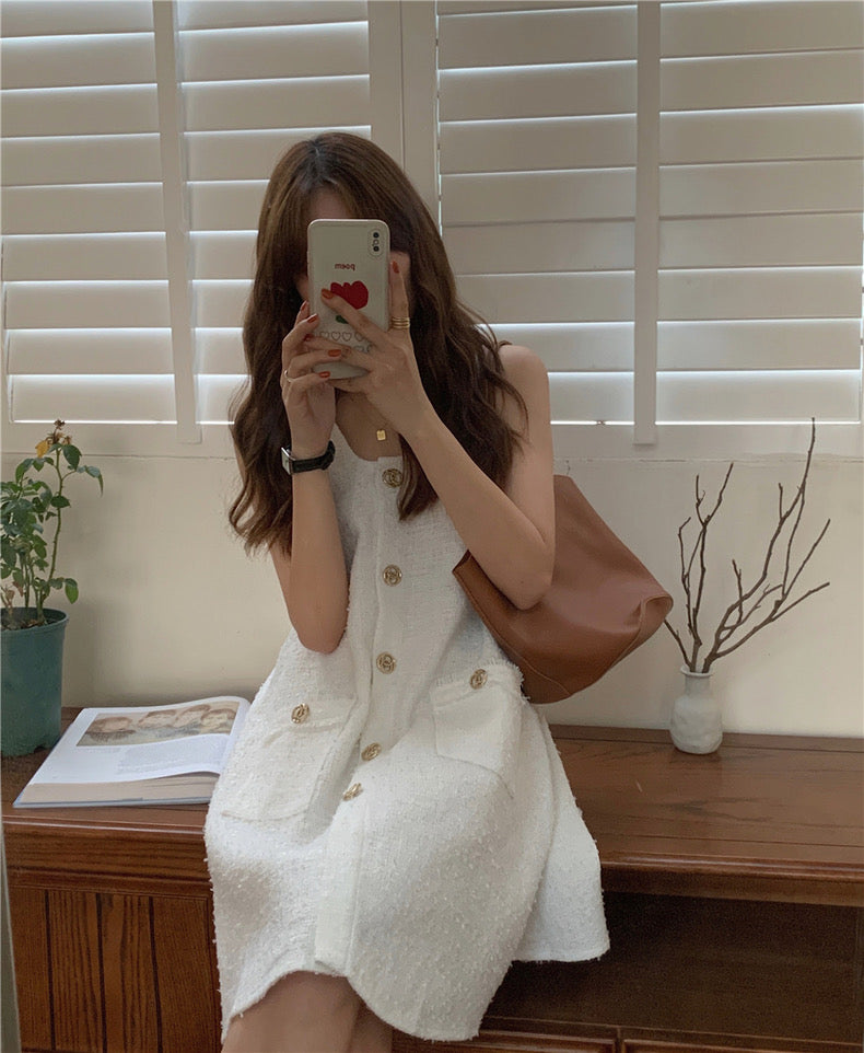 Elegant Style Sleeveless Dress